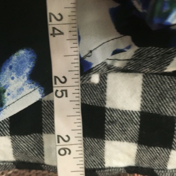 Express Shirt Womens Sz S Navy White Floral Print Tunic‎ Pullover Top Blouse - Picture 8 of 8